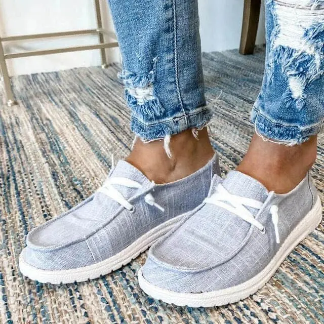 Casual Canvas Flat Shoes 