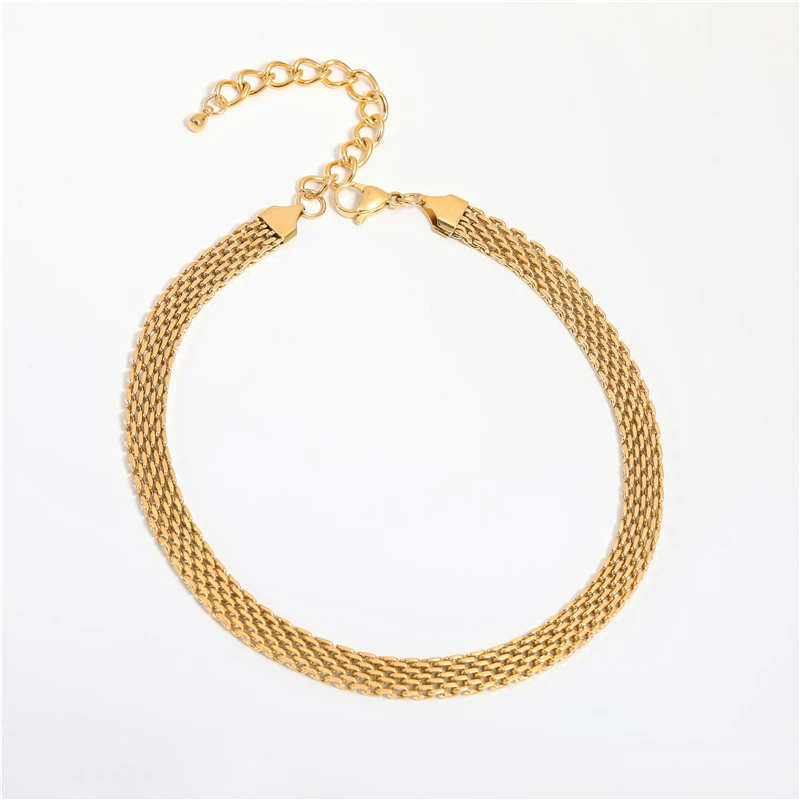 Joolim Jewelry 18k Gold Plated Watch Band Choker Necklace Trendy