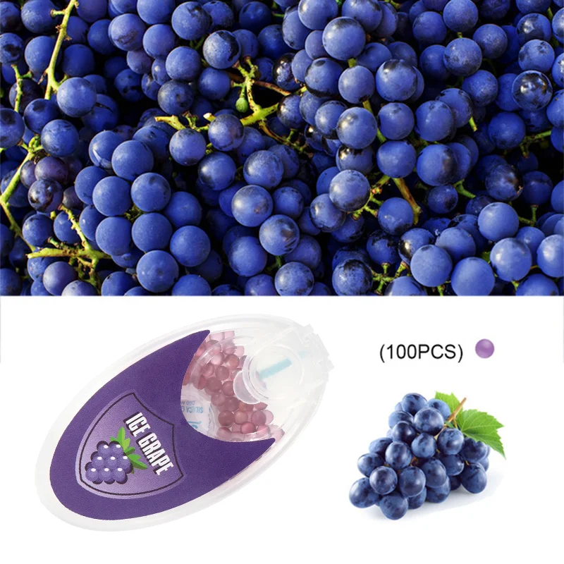 100 шт. Смешанные шарики с фруктовым вкусом ментол ментола капсулы бусины для курения