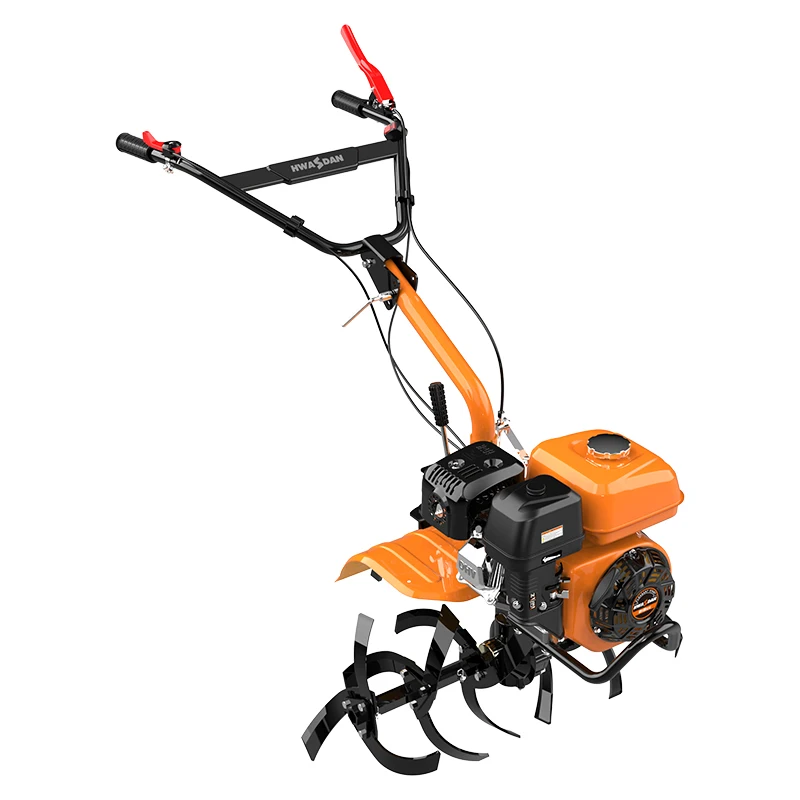 Hwasdan Farm Machine Gasoline Power Tractor Rotary Tiller Cultivator Mini Rotavator Tiller with Low Price