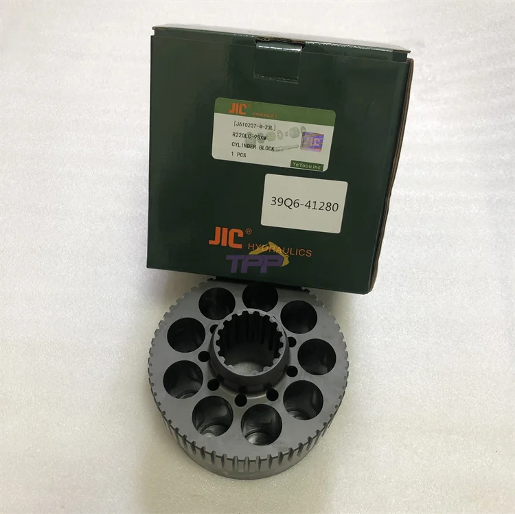 R220-9S Excavator Hydraulic Cylinder Block 39Q6-41280