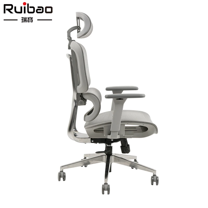 Furniture Multiple Function Adjustments PU Leather Swivel Full Mesh Office Chair High Back Comfortable Ergonomic for Office