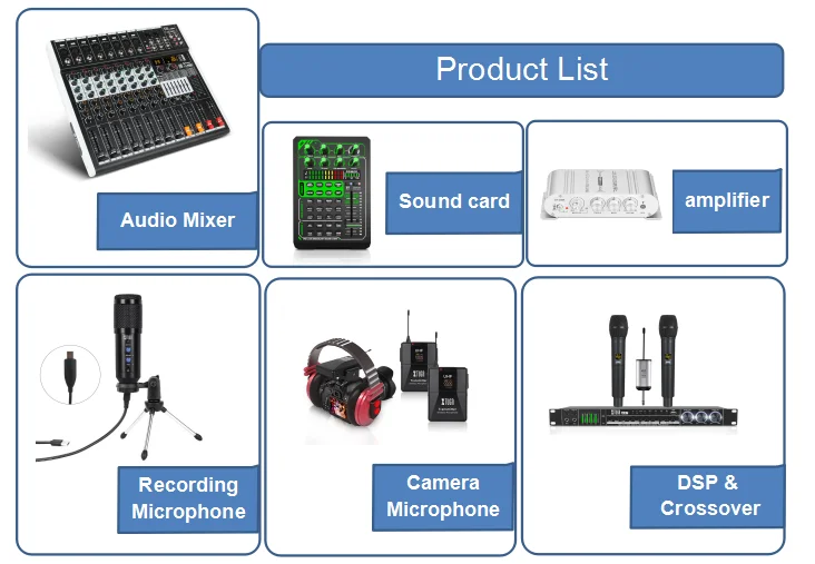 xtuga studio mixing console professional dj 6 channel mini small audio mixer