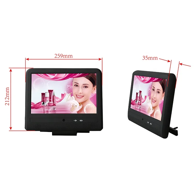 Android Taxi Advertising Headrest Screen 10.1'' Taxi Touch Screen Tablet Monitor LCD Taxi Advertising Screen