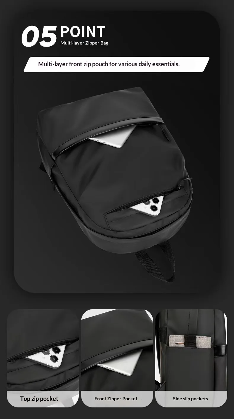 Backpack for Men, Large Capacity Computer for Business, Lightweight and Portable, Suitable for Printing Logos for Enterprises preview 6