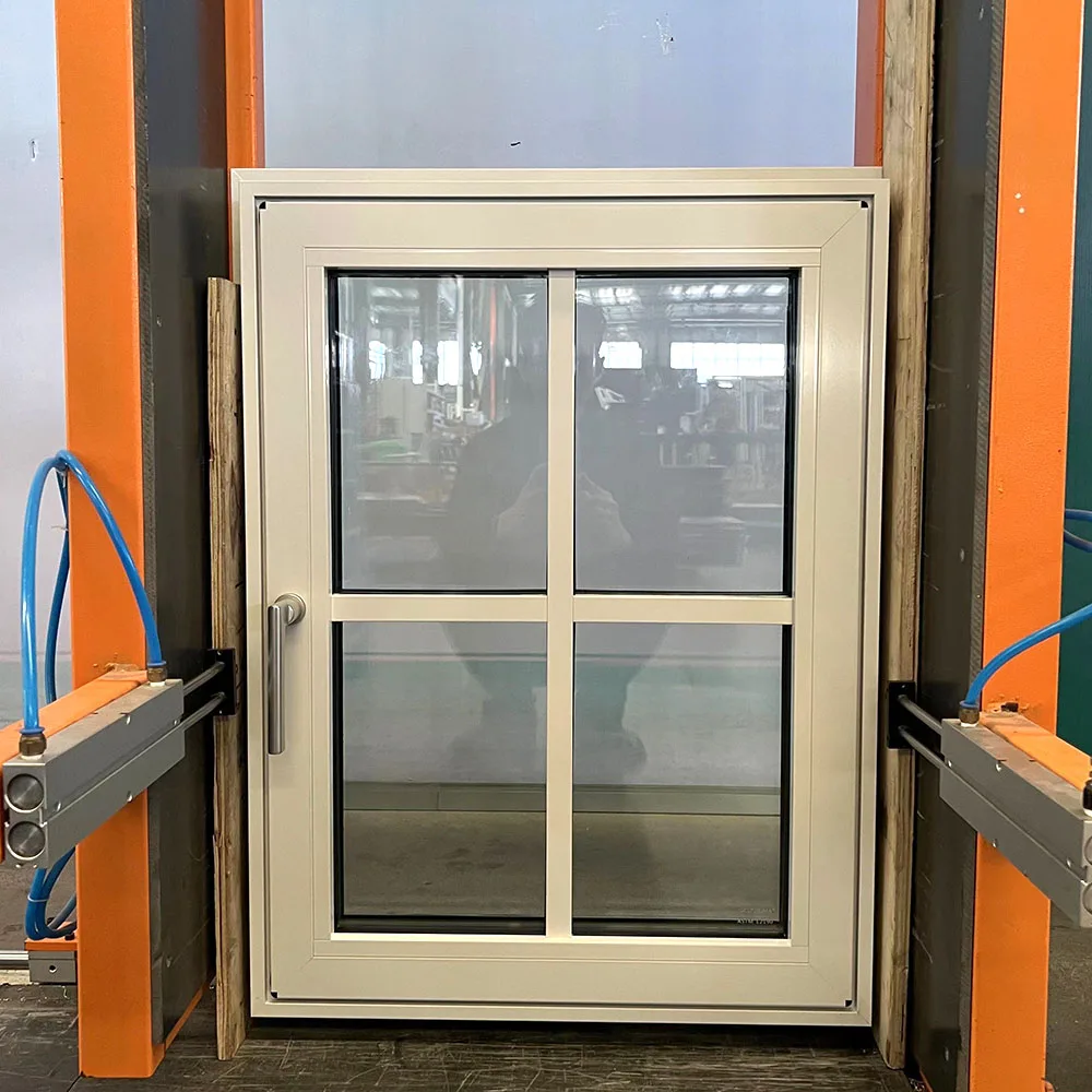 Minglei European Thermal break Aluminum Triple pane Casement narrow Slim frame window factory