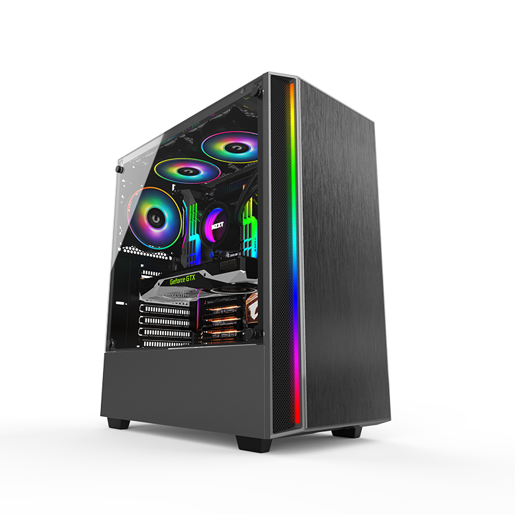 Новейший игровой компьютерный корпус MATX /ITX atx full tower с плавным RGB Blet чехол для