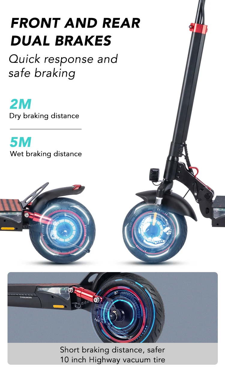 T4 Import 13ah 500w Kick Electric Mobility Scooter Suspensions From