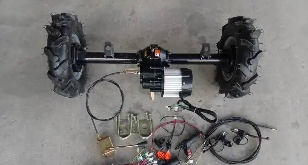 3kw 48v Driving Chain Driven Differential Bicycle to Trike Conversion Rear Kit for Drift Trike