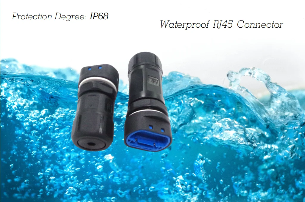 HD Customized IP68 RJ45 Connectors for Solar Inverters