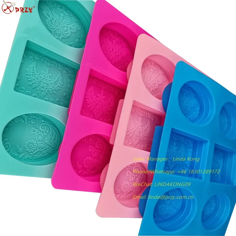 Rectangular Soap Mold square Silicone Cake Molds Round Chocolate Block Mould