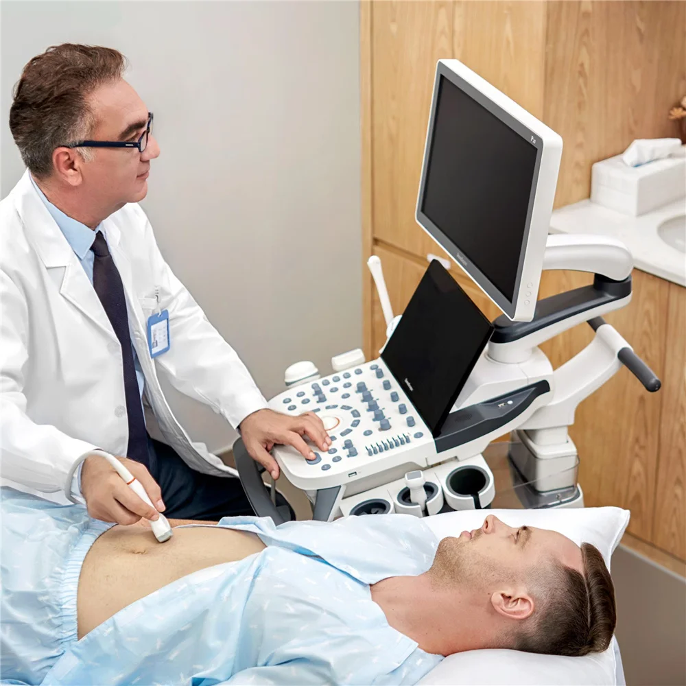 Sonoscape P20 Mobile 3D/4D Real-time Color Panoramic Doppler Trolley Ultrasound Machine