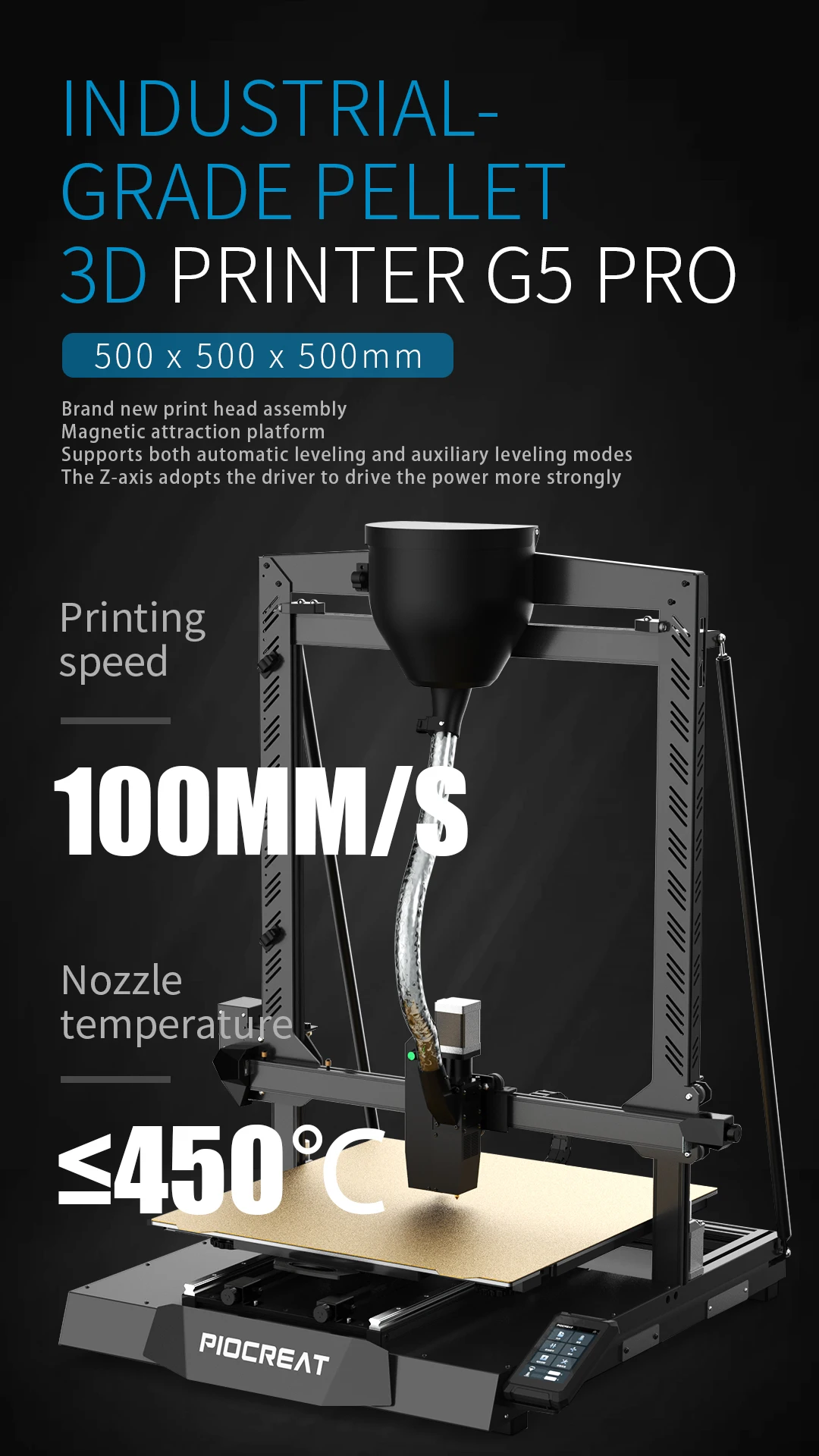 Creality Piocreat Automatic Pellet 3d Printer With Super Large Size