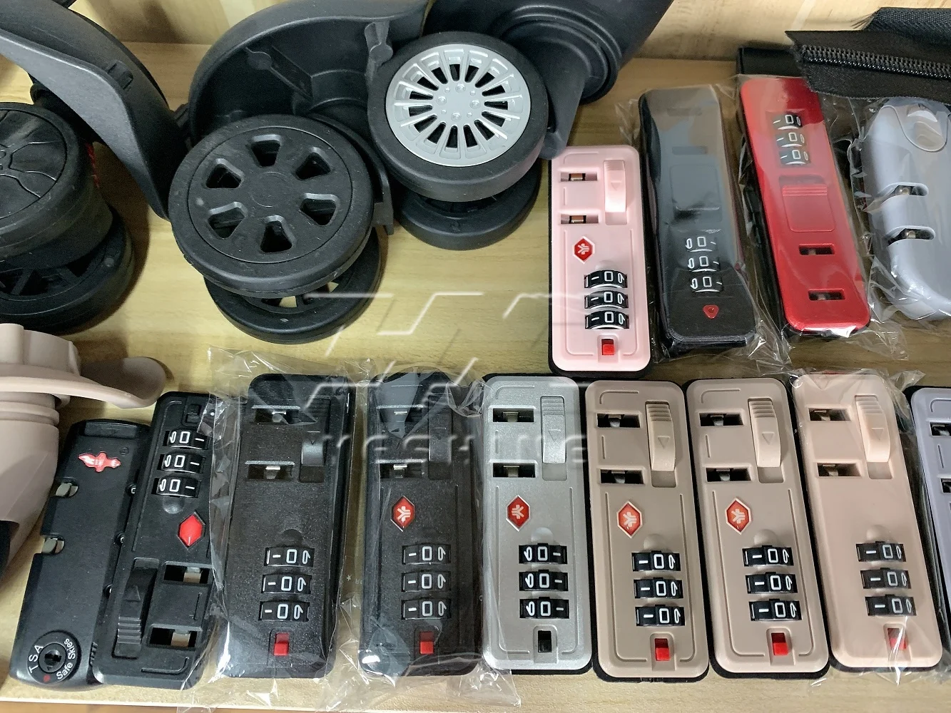 Resettable 3-Digit Dial Combination Plastic Security Lock for Travel Luggage Bag Parts & Accessories