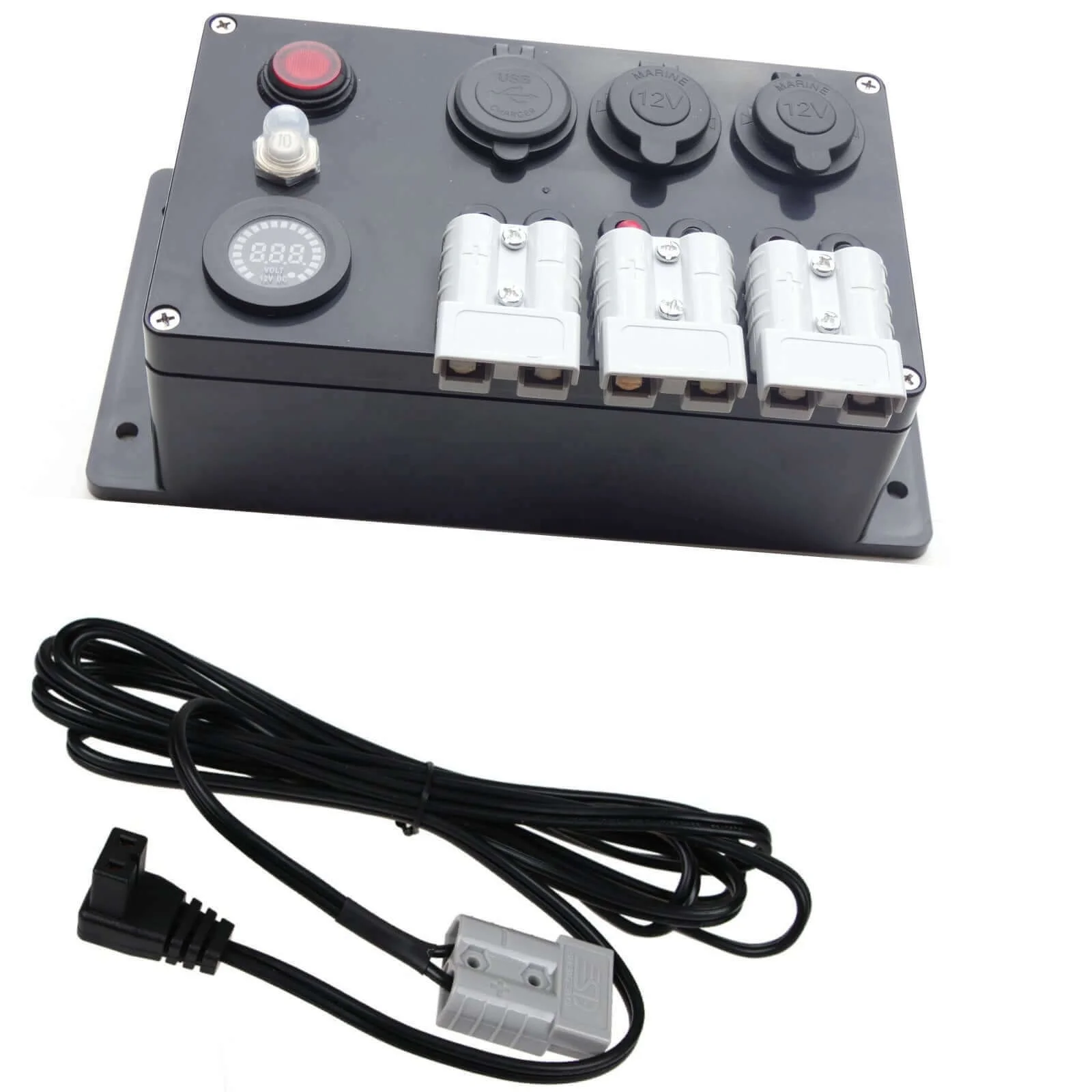 HOT Auto Electronics System Control Distribution 50A Connector Plug DC 12V Mini Power Box