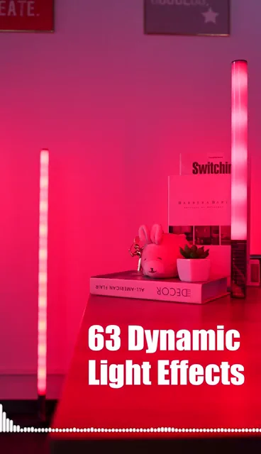 LUXCEO Draagbare led-videolamp, Mood1S, app-bediening, ingebouwde batterij, 2500 mAh, 120 cm, RGB fotolamp voor YouTube, TikTok, games, streaming, 2 stuks LUXCEO Draagbare led-videolamp, Mood1S, app-bediening, ingebouwde batterij, 2500 mAh, 120 cm, RGB fotolamp voor YouTube, TikTok, games, streaming, 2 stuks