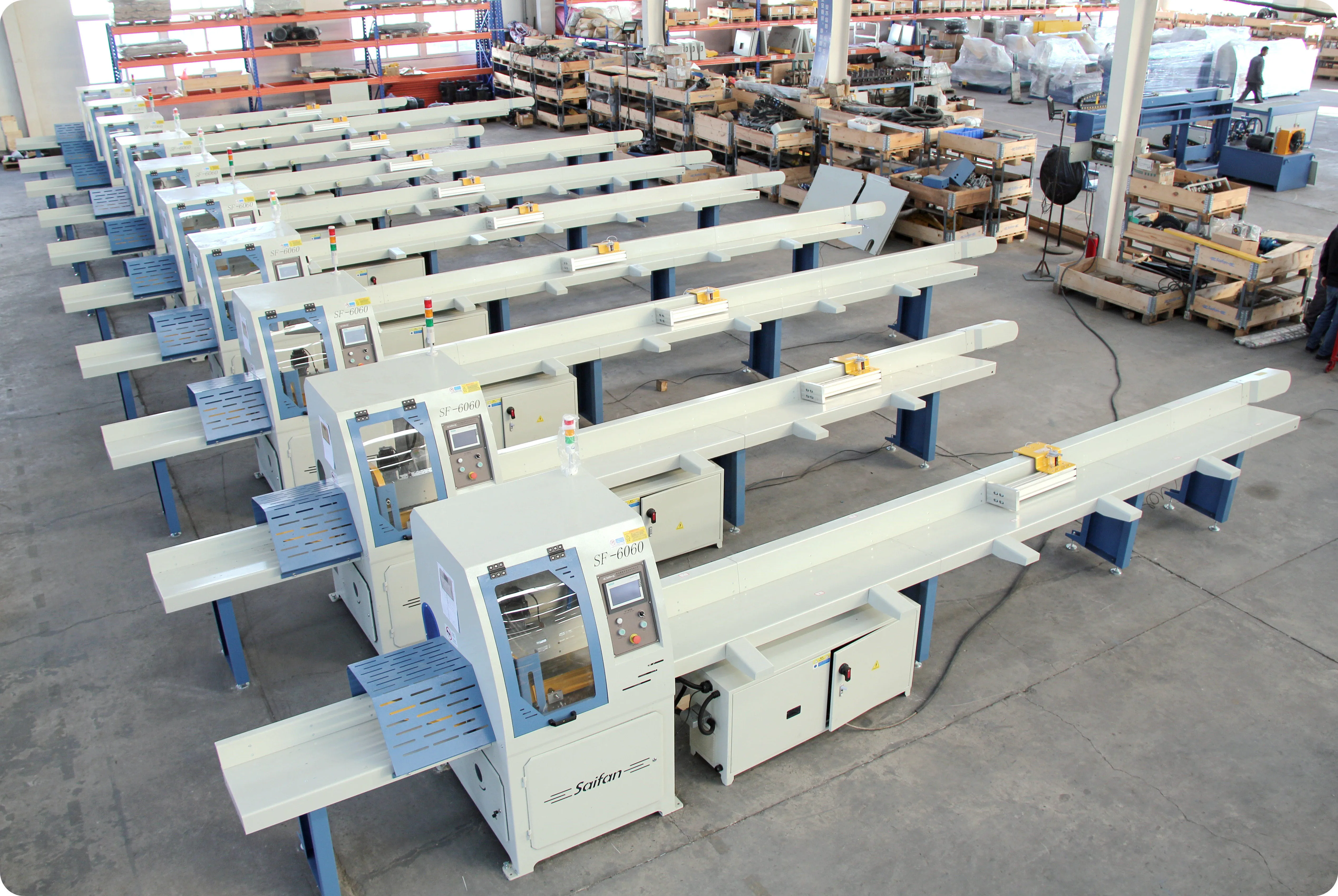 3 Phase Timber Automatic Cross Cut Off Saw Woodworking Machine With Feeding System
