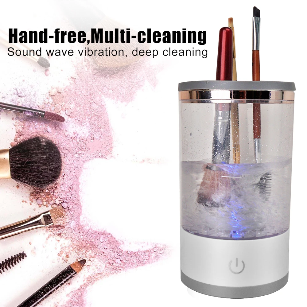 Portable Automatic Usb Cosmetic Brushes Cleaner Spinner Makeup Brush