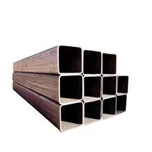 Tianjin Construction Carbon Steel Welded Pipe Factory 350X350 mm Black Square Steel Tube