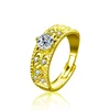 0.5CT Moissanite-gold plated