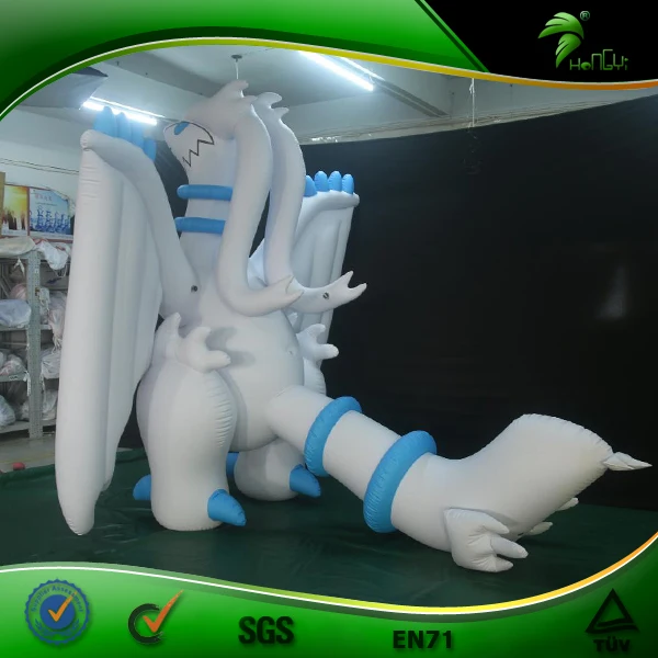 Inflatable Blue Standing Dragon Pool Float Toys with Sph Sexy Cartoon Custom Inflatable Dinosaur