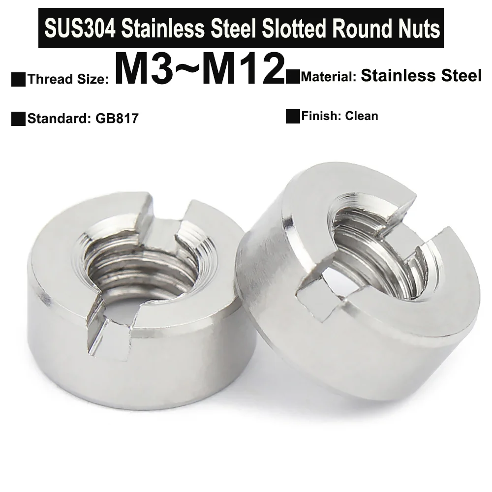 304 pilastro distanziatore stabile dado rotondo allungato acciaio inox M3 M4 M5 M6 M8 M10