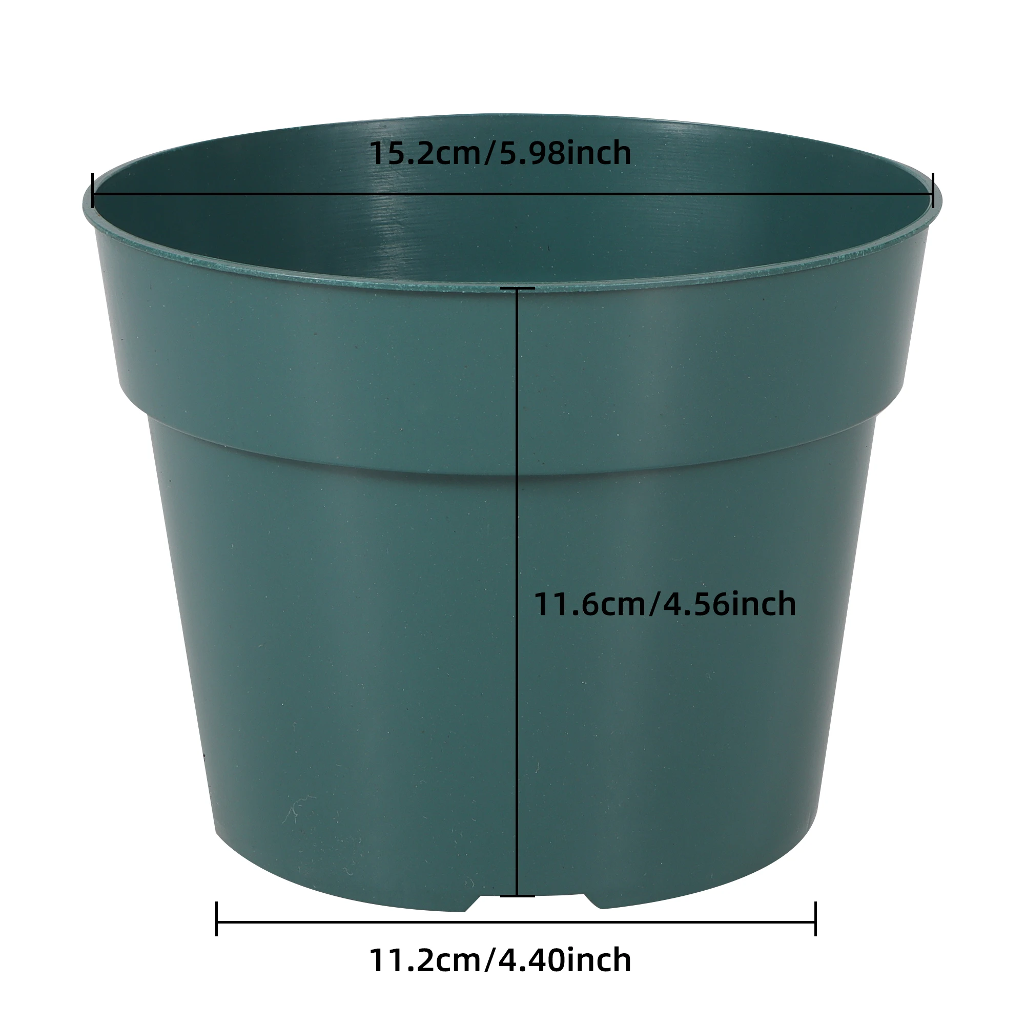 4/6/8/10 Inches Reinforced Clear Plastic Nursery Pots for Plants With  Drainage Hole Transparent Planter Pots for Cactus Green