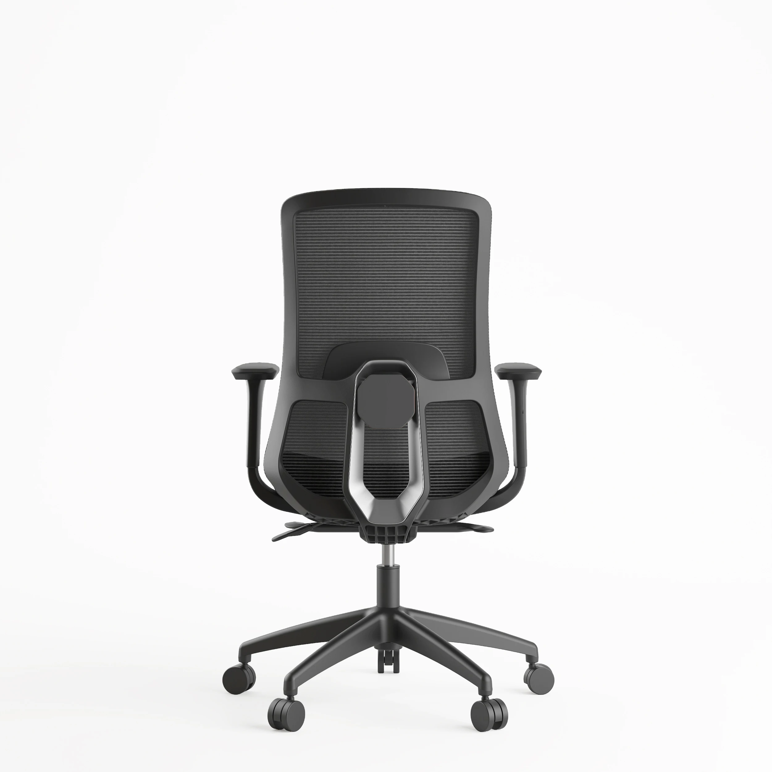 2024 New Products Black Body Adjustable Lumbar Support Office Furniture