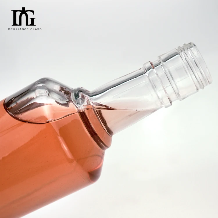 China Manufacture Volcanic Bottom 375 ml 500 ml 750 ml Empty Glass Bottles for Liquor Vodka and Whisky