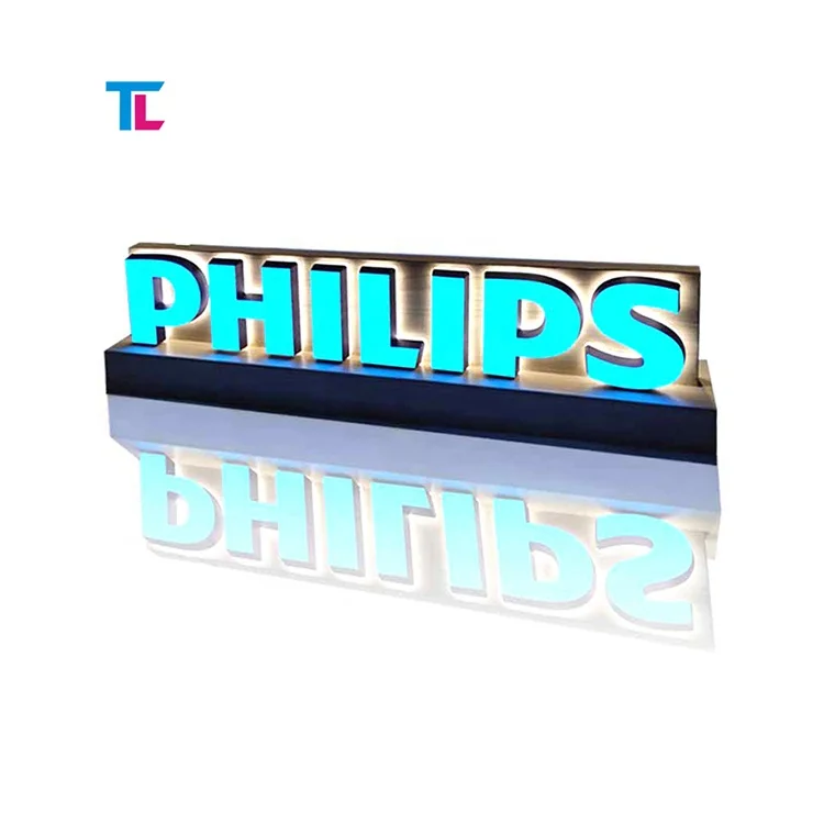 Tarjeta de exhibición mostrador 3d señal publicitaria tridimensional soporte de escritorio personalizado placa de metacrilato letreros letras cristalinas