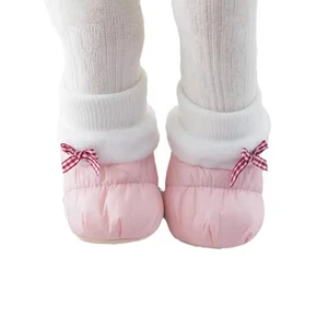 Autumn Winter Bow Toddler Shoes Baby Walking Newborn Baby Sock Shoes Winter Plush Baby Girl Shoes