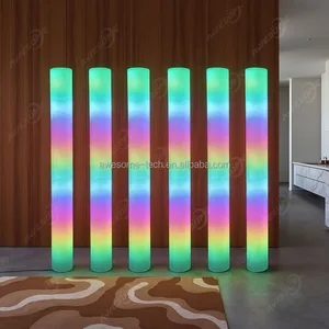 Wholesale RGB LED Glowing Sticks Small Tube with Base for Parties IP65 Landscape Lighting for New Year's & Christmas Day