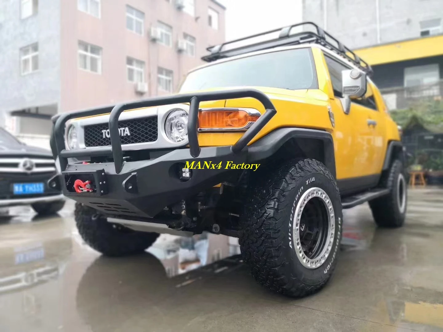 MANx4 オフロード ブルバー フロントバンパー ウィンチバンパー FJ