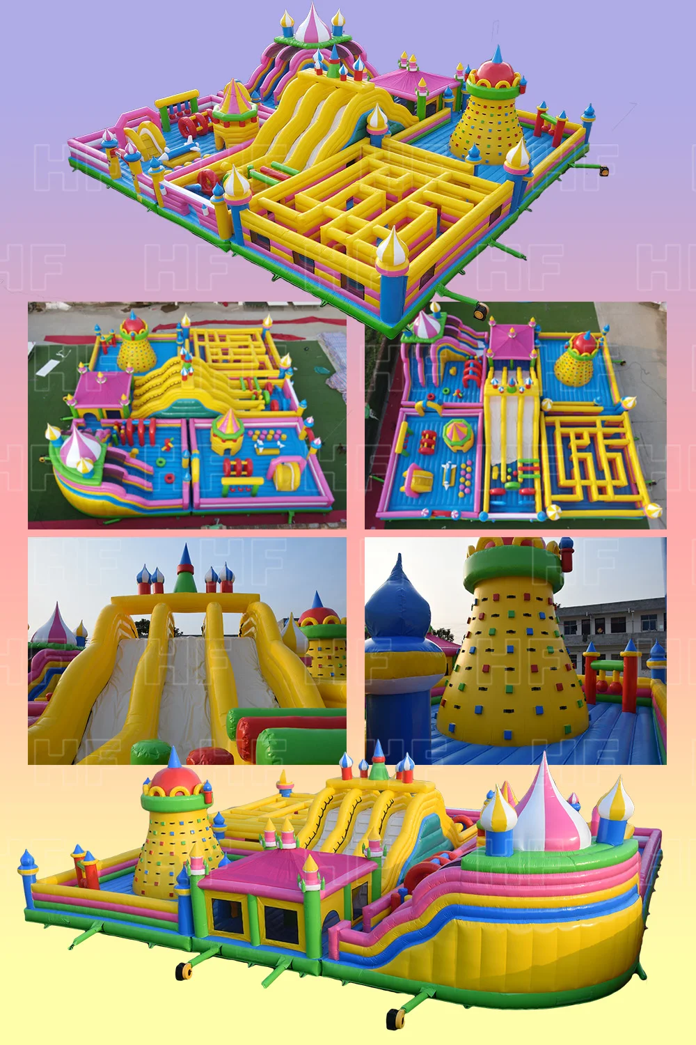 Playground Outdoor Commercial Amusement Huge 0.55mm Pvc Park, Indoor ...