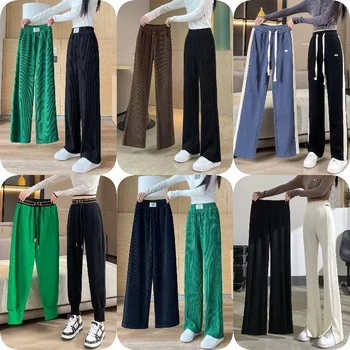 New Arrivals Solid Color Cargo Pants For Women Streetwear Big Pocket Casual Pants Low Waist Women's Trousers Lady