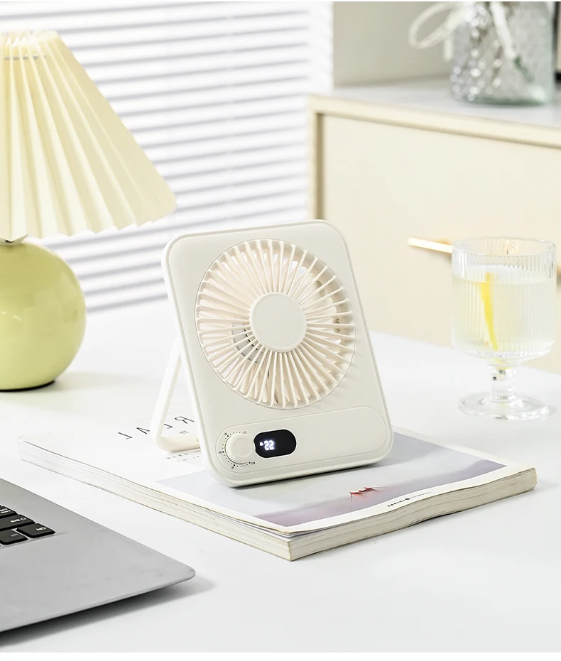 Plastic Table Fan, Portable, USB, 1200mAh, Brushless - detail 36