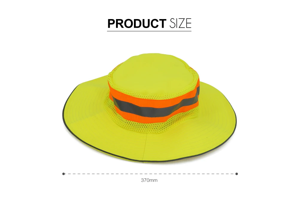 Reflective Safety Bucket Cooling Ranger Hat Adjustable High Visibility