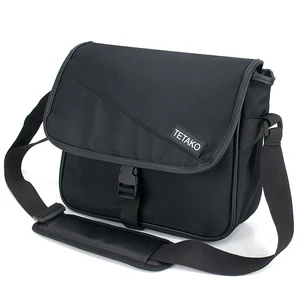 Men Custom Logo Portable Large Waterproof Eco Friendly Messenger Shoulder Bag for Laptop Storage