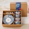 4 bowls+4 spoons+2 plates gift box