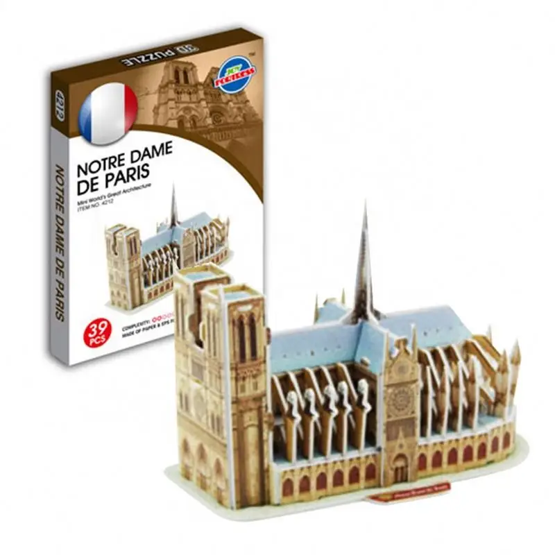 3D Puzzles for Kids Ages 8-10 - Notre Dame de Paris Gifts for 10