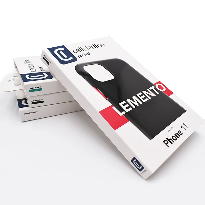 Custom Magnetic Hanger Paper Packaging Boxes for Power Bank Smart Electronic Portable Charger Cable Embossing Printing Handling details