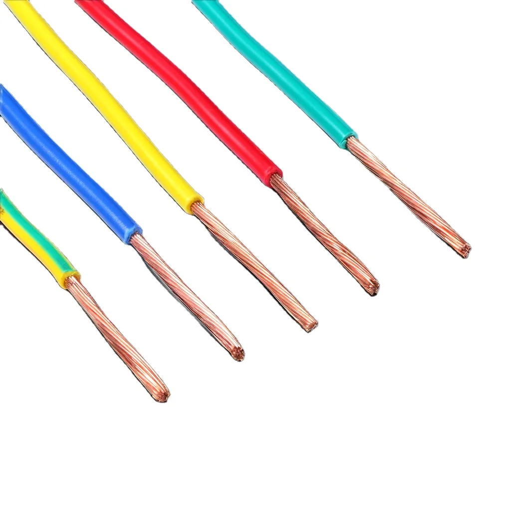 Wholesale Price Single Core Copper PVC Insulated Electrical Cables 0.75mm 50mm Stranded House Wiring 1.5mm 2.5mm 4mm 16mm 35mm