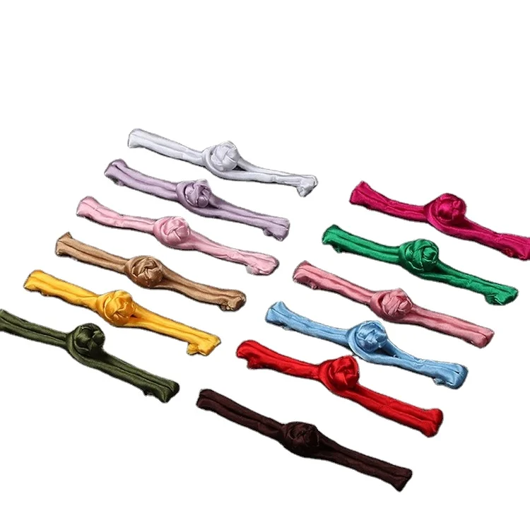 24 Bottoni A Forma Di Rana Con Nodo Cinese - Nero, Per Cheongsam, Costumi, Decorazione - Foto 10