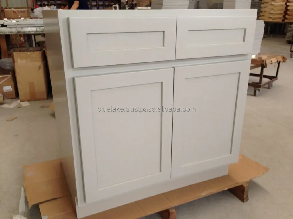 American Standard RTA Solid Wood Kitchen Cabinets - White Shaker Style