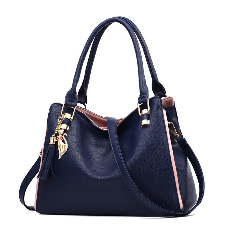 Wholesale TD1161 Fashion Totes Simple Trapeze Women Messenger Shoulder Bag Large Elegance Women Handbag Manufacturer