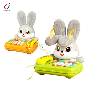 Chengji Mobile Telephone Toy Multi-functional Landline Toy Light Music Rabbit Education Kids Toys Plastic Baby Mobile Telephone