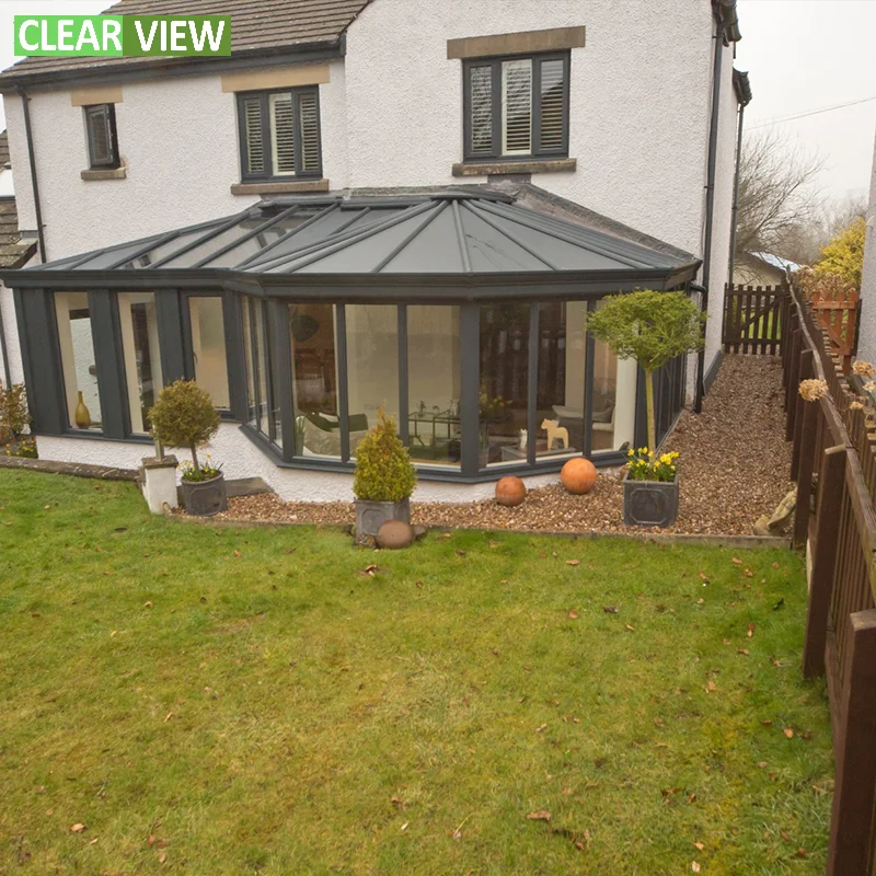 Clearview Customized Aluminium Motorized Glass Patio Roof Sunroom