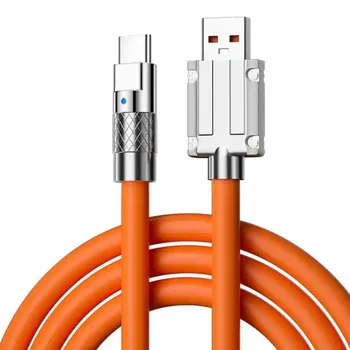 6A 120W Super Fast Charge USB C Type C Cable for Phone - Durable Zinc Alloy Data Cable for Android Devices