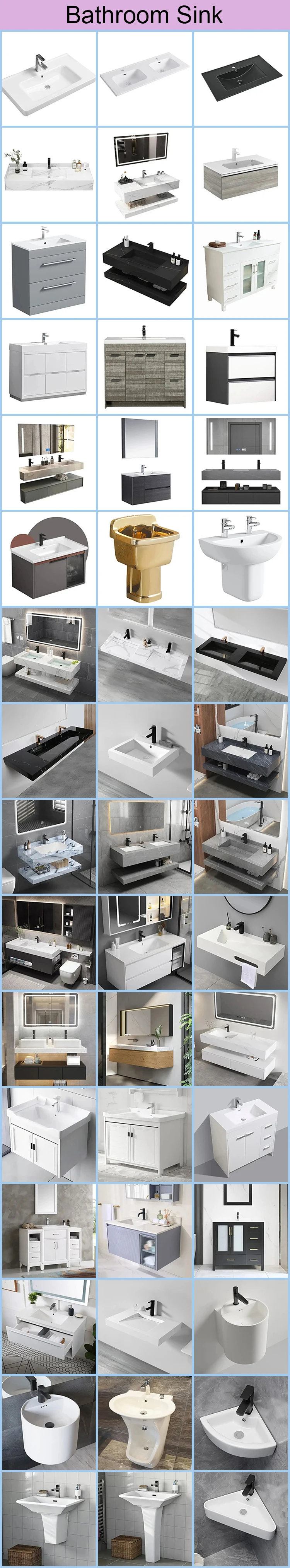 Wholesale Custom Floating Vanity Bathroom Double Sink Double Stone