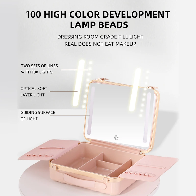 OBOX Professional Makeup Case Soft Beauty Bag Train Case Zipper Fashionable Cosmetics Case Competitive Price Just for Travel